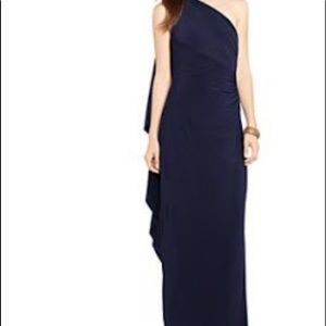 RALPH LAUREN one shoulder formal gown Size 8